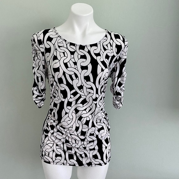 Alfani Tops - Alfani Black and White Top Medium